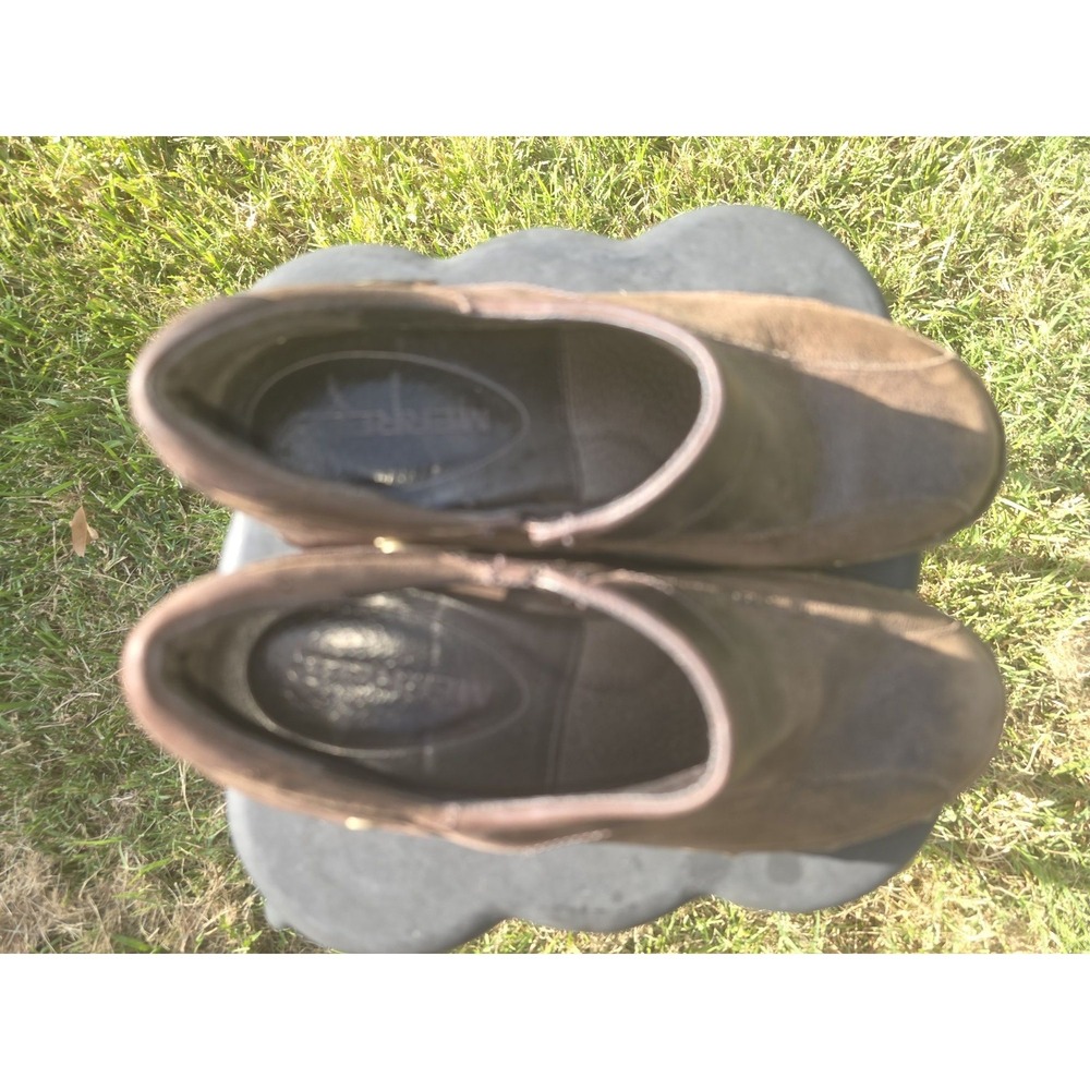 Merrell Luxe Wrap Womens Brown Leather Studded Slip On Mule Clogs - Picture 9 of 10